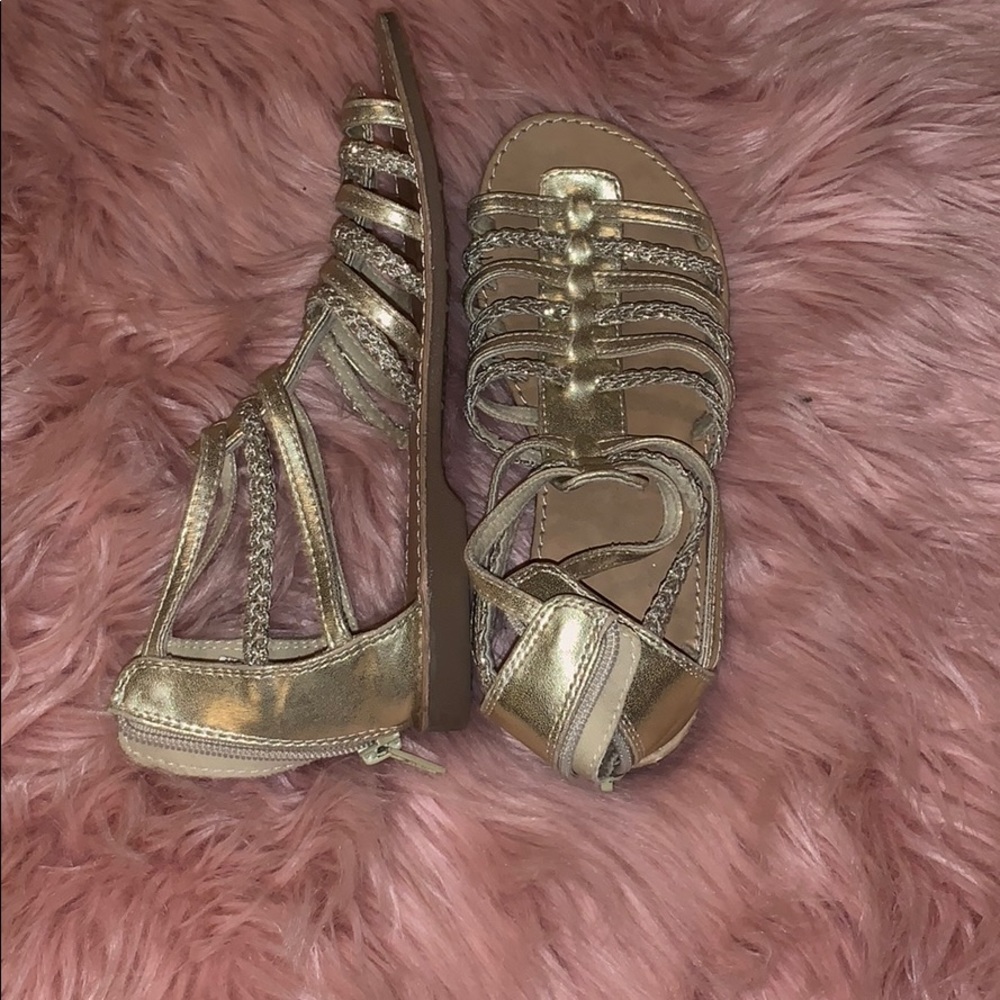 Harper Canyon gold sandals( never worn )